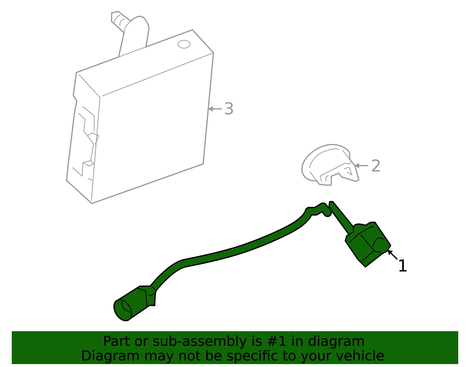 Rearview Camera Image Display Module - GM (22885399)