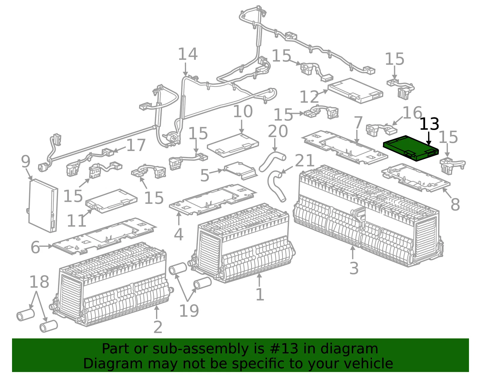 High Voltage Battery Interface Control Module - GM (22885657)