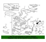 Light Titanium Driver Seat Adjuster Memory Switch Bezel - GM (22897447)