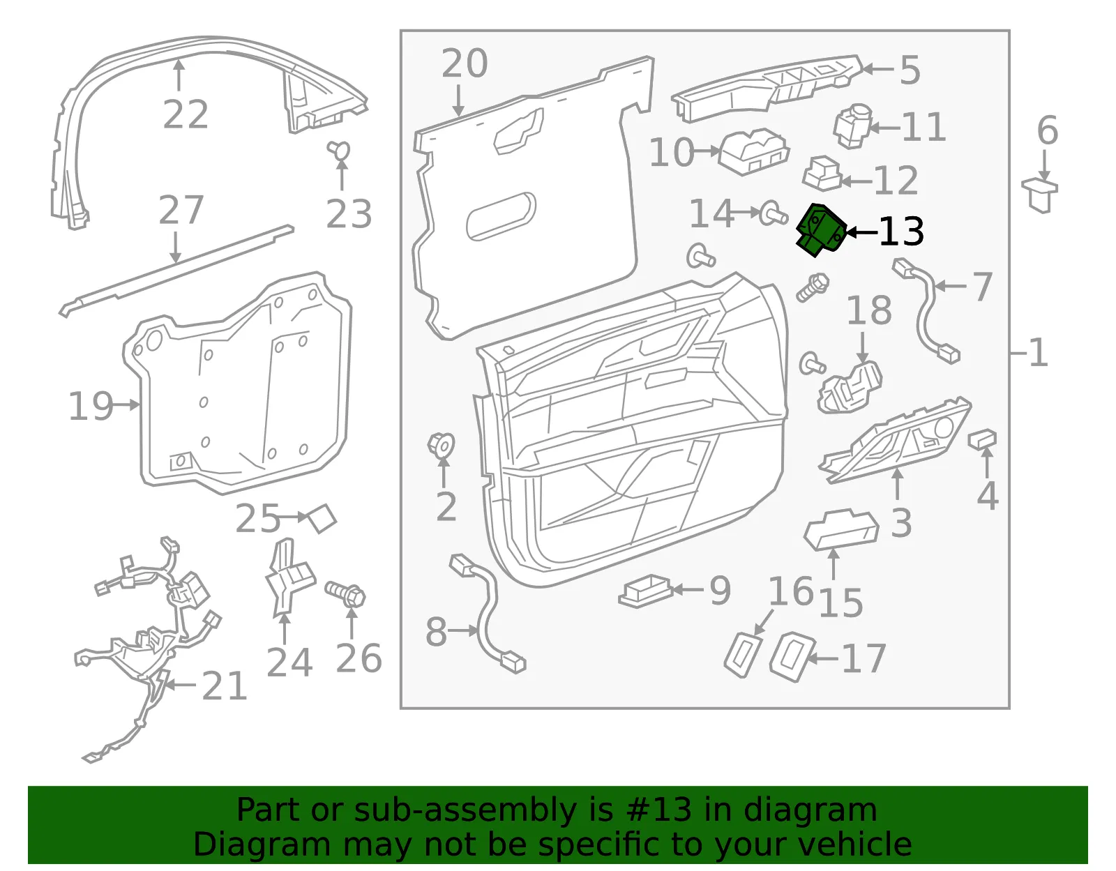 Module - Driver's Side (LH) - GM (22934600)
