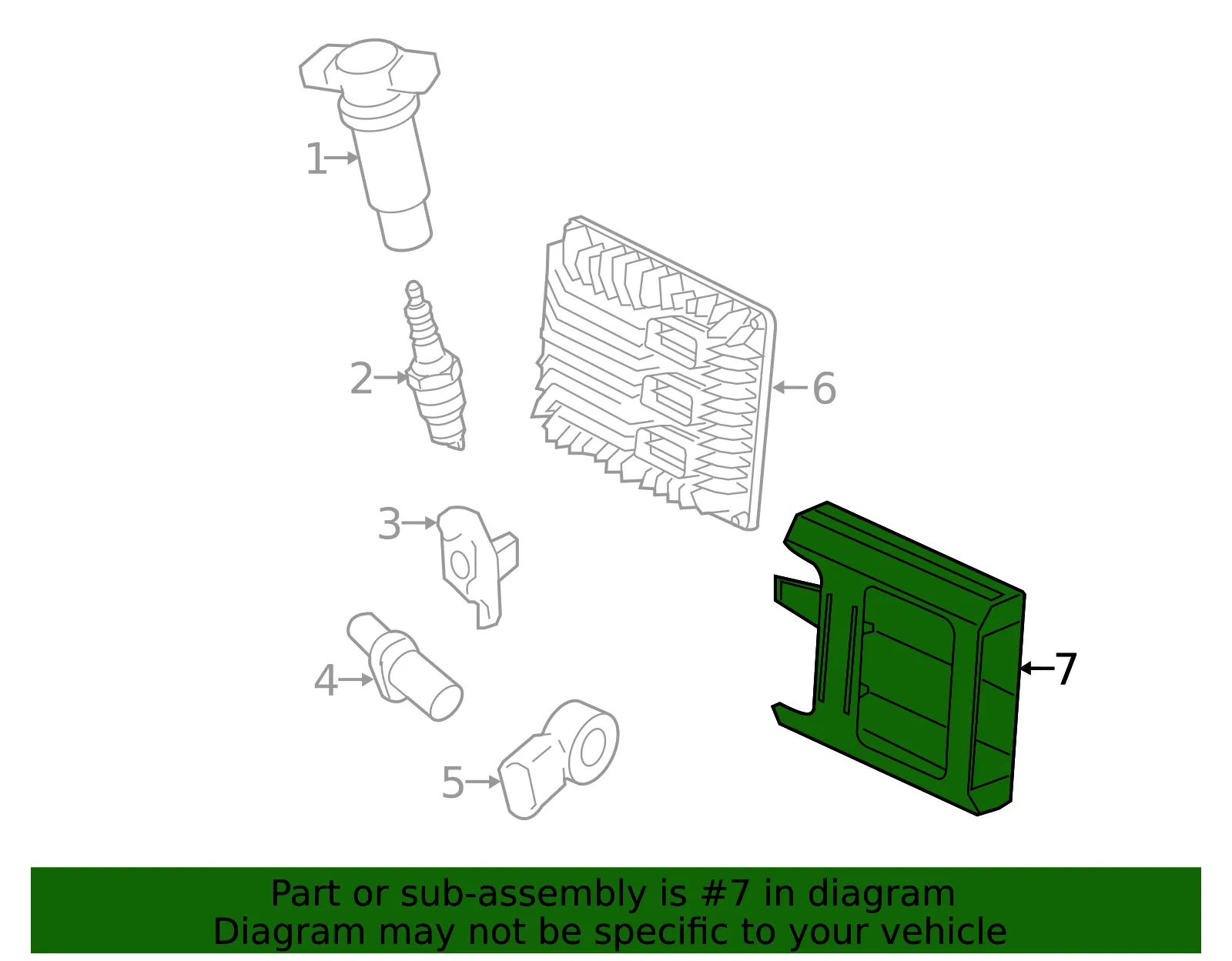 Engine Control Module Bracket - GM (22941159)