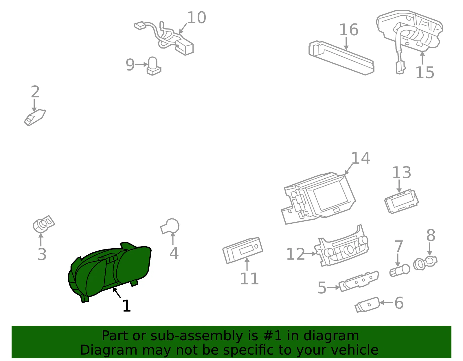Cluster Assembly - GM (22946106)