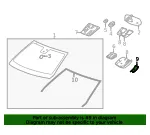 Windshield Multi-Function Sensor Mount Bracket Cover - GM (22958157)