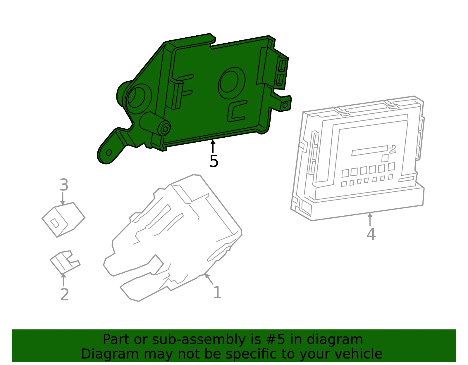 Body Control Module Bracket - GM (22961309)