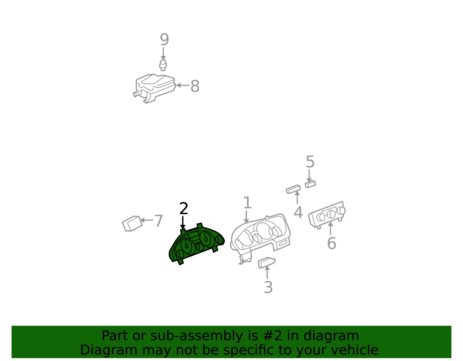 Instrument Cluster - GM (22971813)