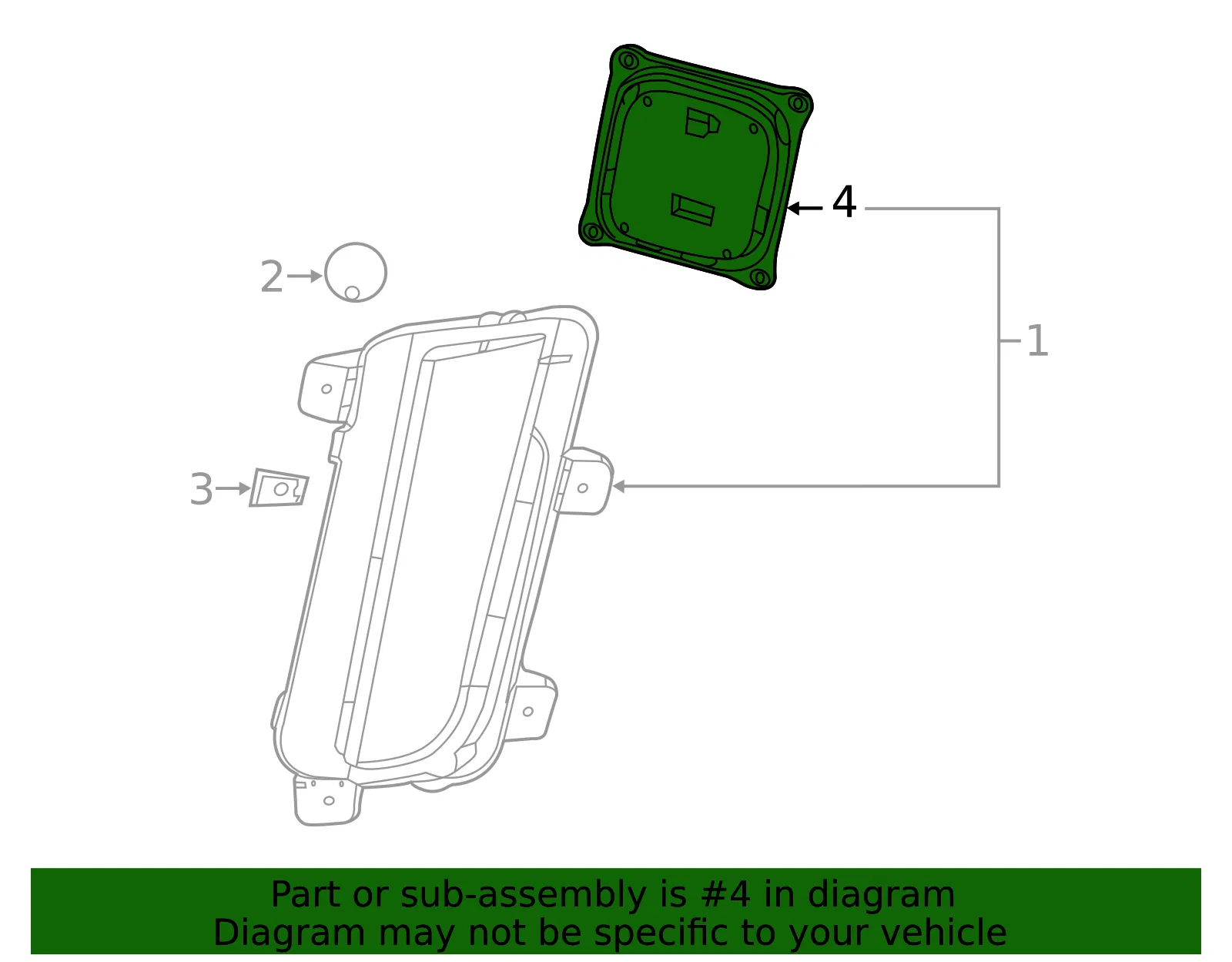 Head Lamp Automatic Control Module - GM (22972618)
