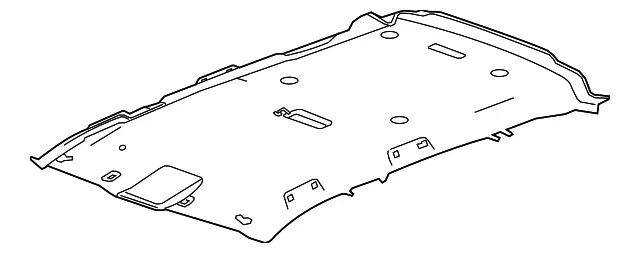 Light Ash Gray Headlining Trim Panel - GM (23103483)