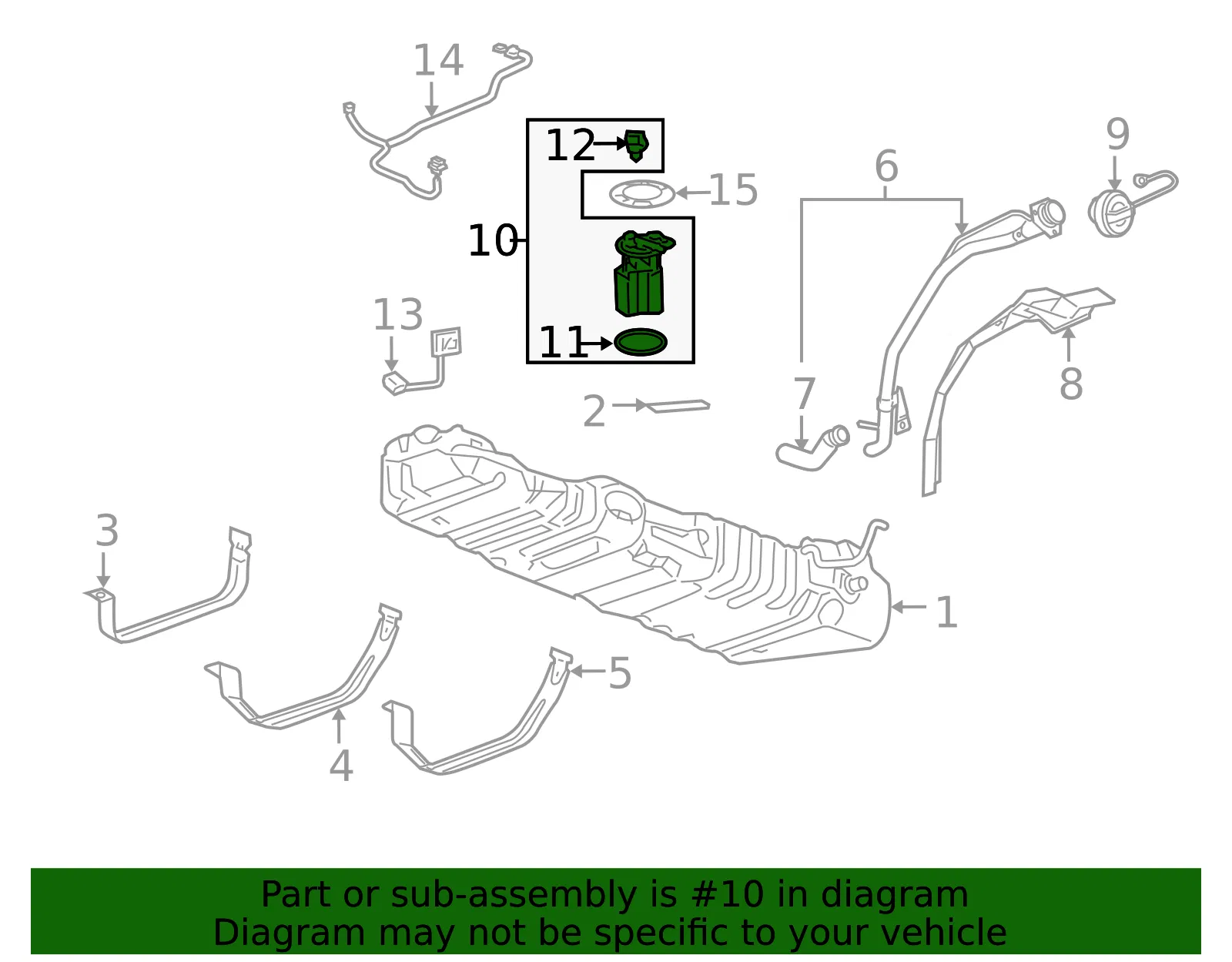 Fuel Pump Module without Fuel Level Sensor - GM (23106138)