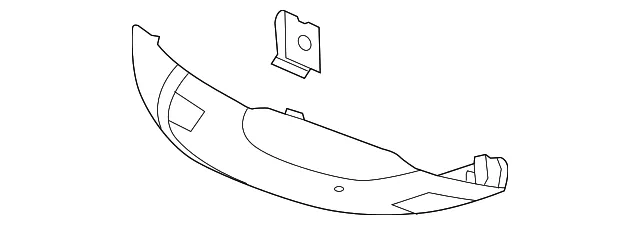 Jet Black Windshield Multi-Function Sensor Mount Bracket Cover - GM (23133045)