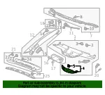 Jet Black Windshield Multi-Function Sensor Mount Bracket Cover - GM (23133045)