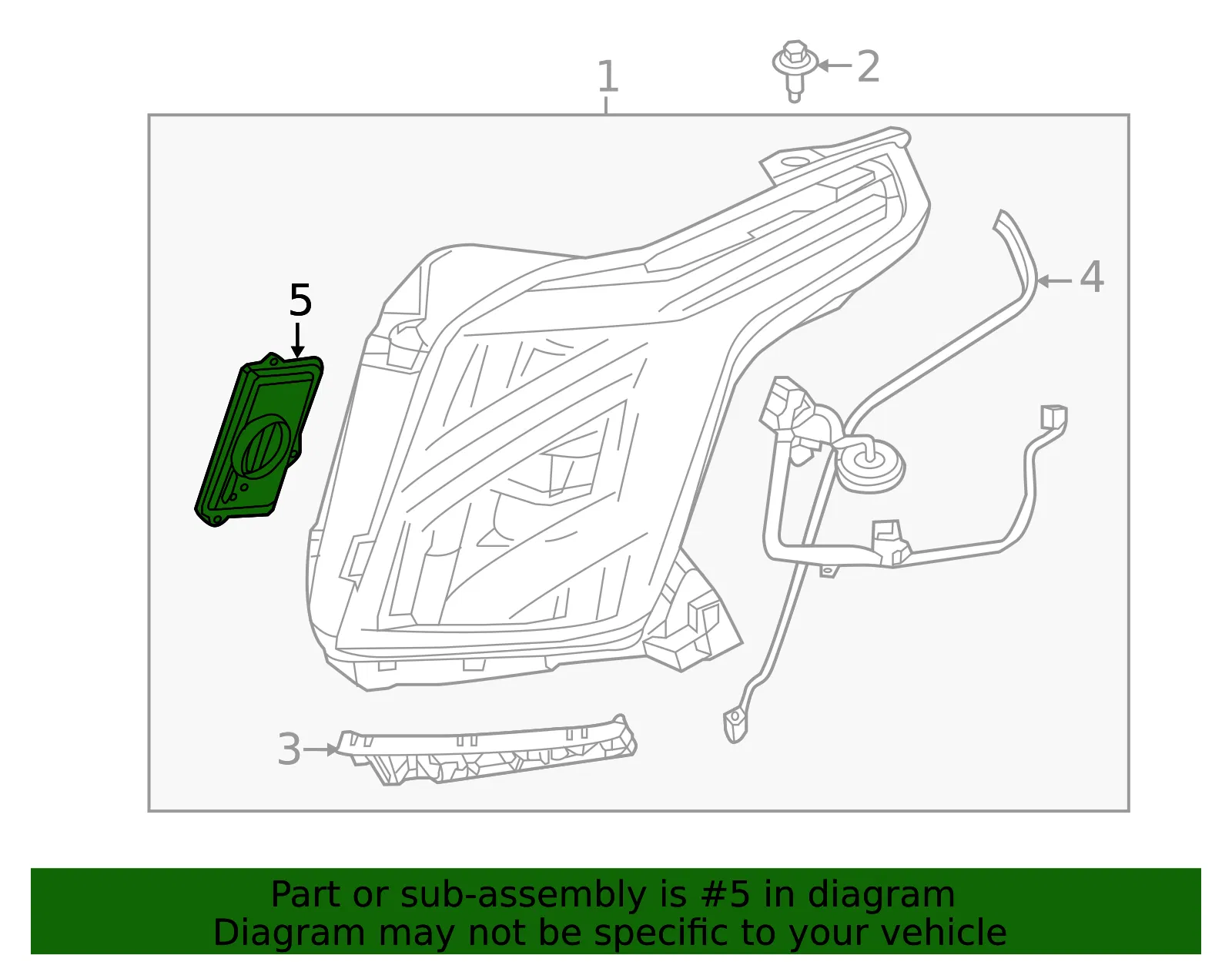 Head Lamp Control Module - GM (23134121)