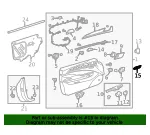 Memory Switch Bezel - Driver's Side (LH) - GM (23140604)