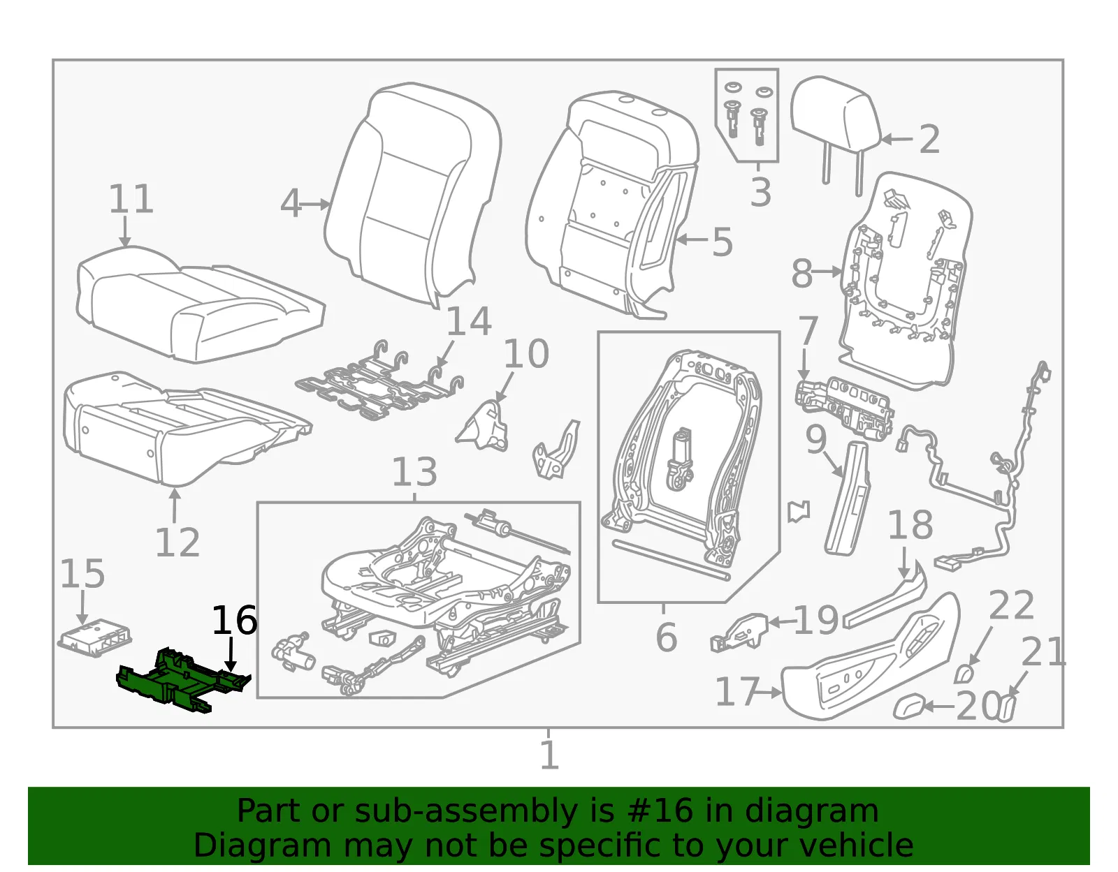 Control Module Bracket - Driver's Side (LH) - GM (23187595)