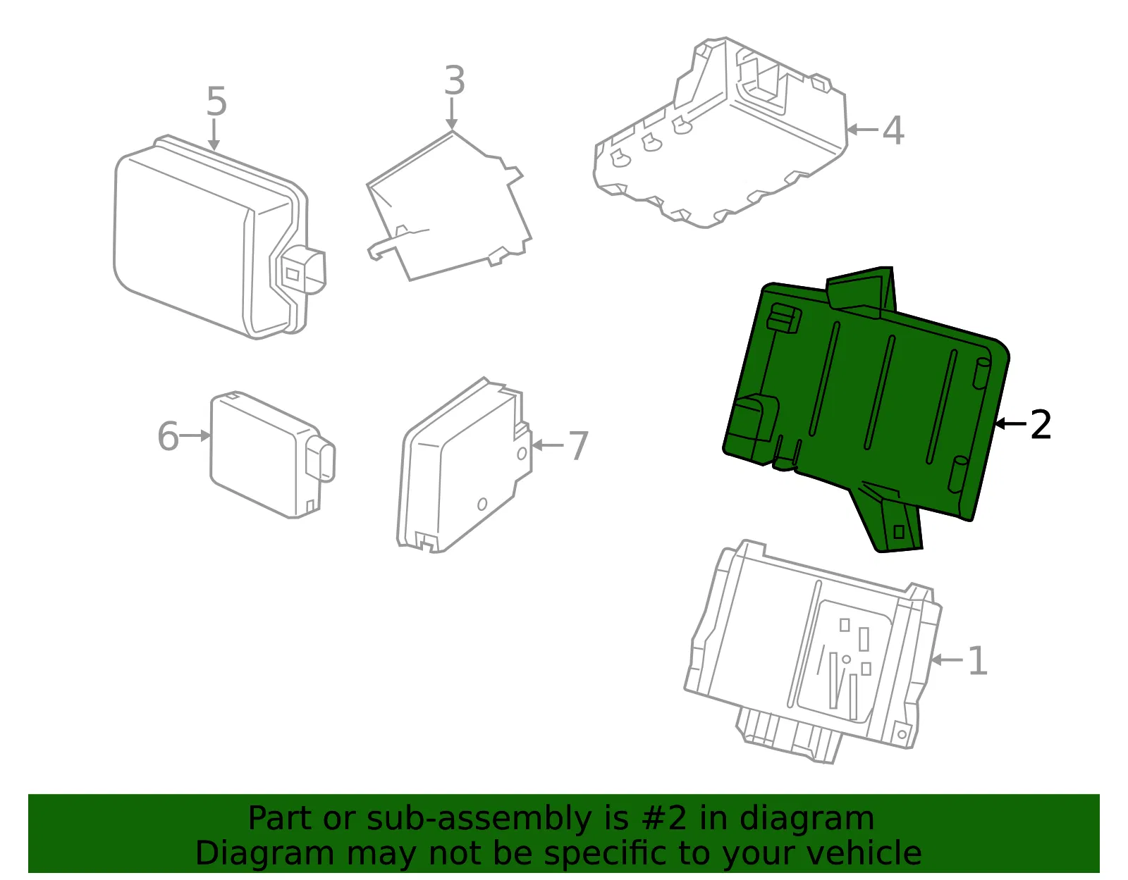 ABS Control Module Bracket - GM (23193182)