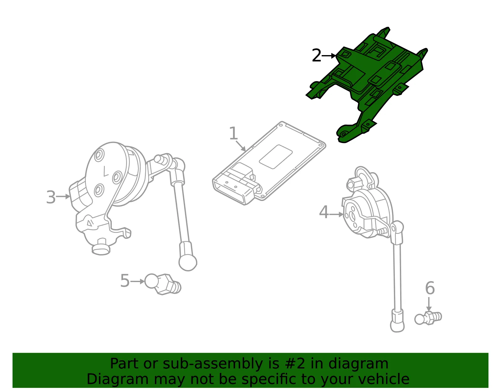 Chassis Control Module Bracket - GM (23226830)