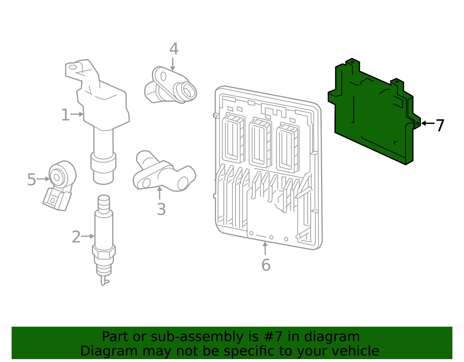Engine Control Module Bracket - GM (23260466)