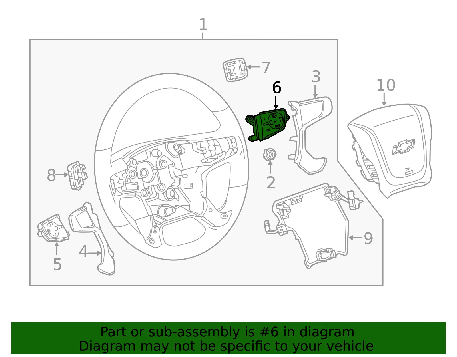 Radio Control Switch - ACDelco (23262276)