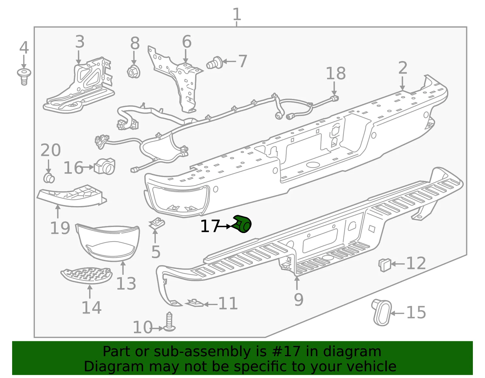 Park Sensor Bracket - GM (23276807)
