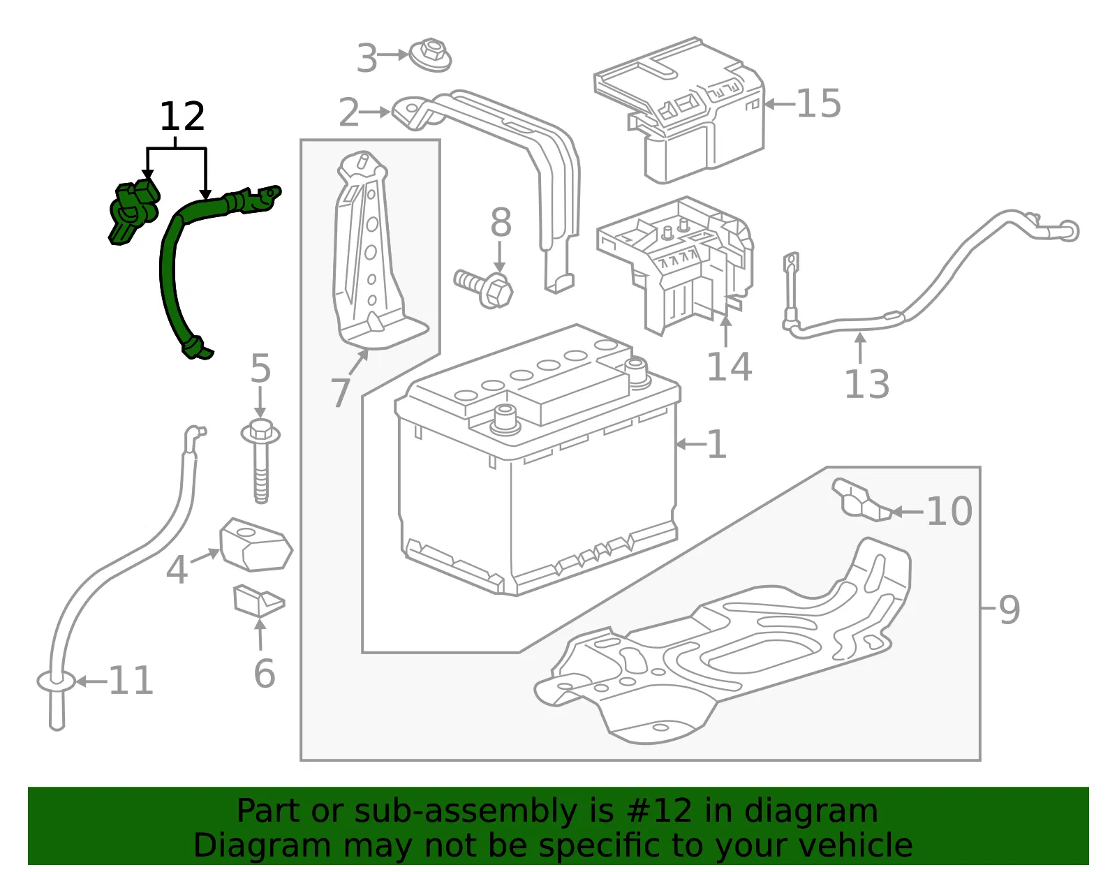 Negative Battery Cable - GM (23280355)