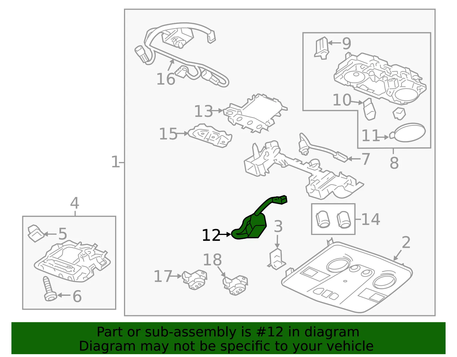 Light Titanium Communication Interface Module Microphone - GM (23297924)