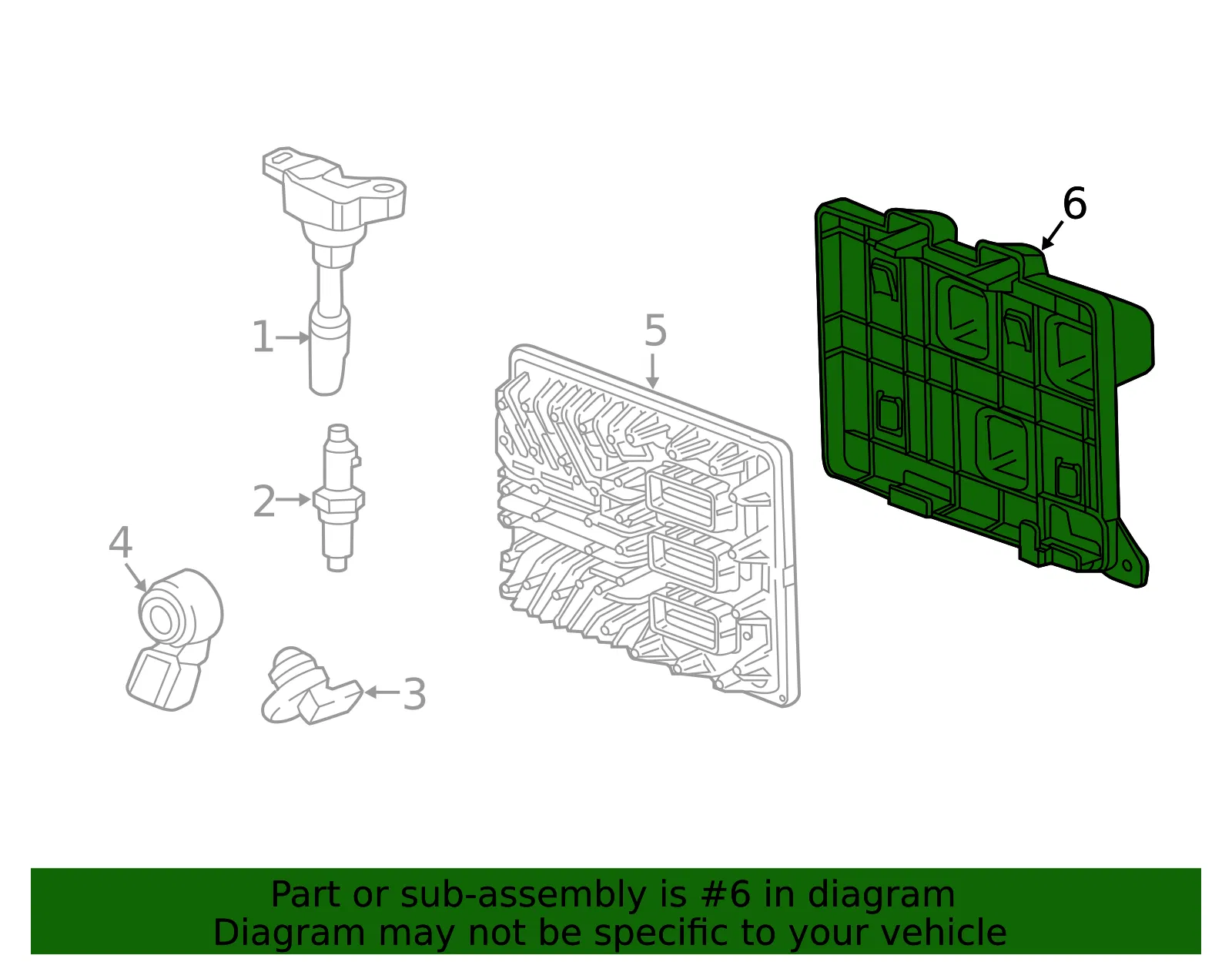 Engine Control Module Bracket - GM (23302584)