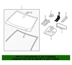 Jet Black Windshield Multi-Function Sensor Mount Bracket Cover Insert - GM (23316901)