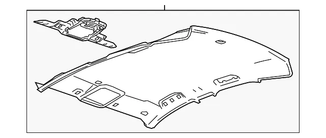 Light Neutral Headlining Trim Panel - GM (23337239)