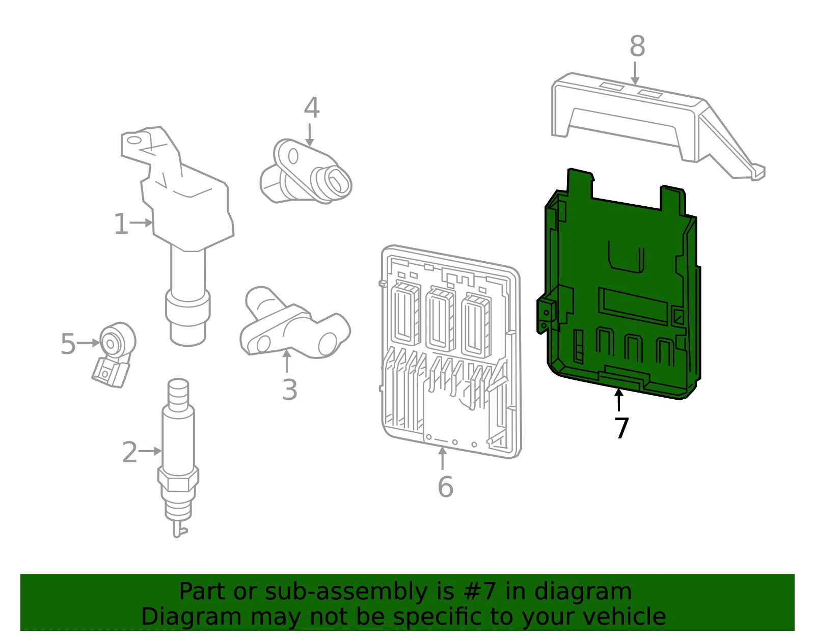 Engine Control Module Bracket - GM (23347555)