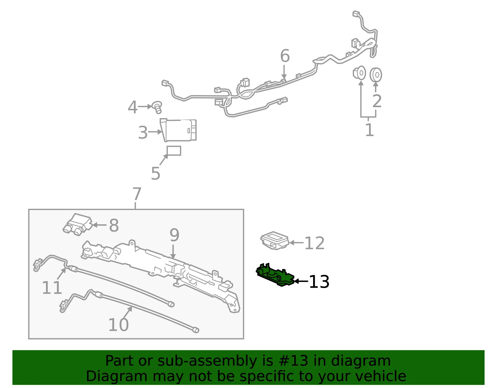 Lamp Bracket - GM (23355895)