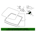 Jet Black Windshield Multi-Function Sensor Mount Bracket Cover - GM (23359135)
