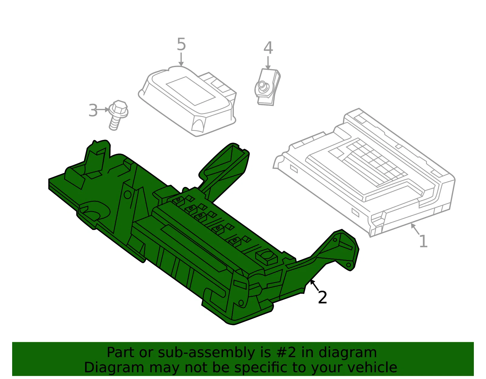 Body Control Module Bracket - GM (23359573)