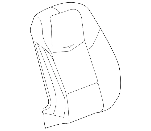 Light Platinum Passenger Seat Back Cover - GM (23372948)
