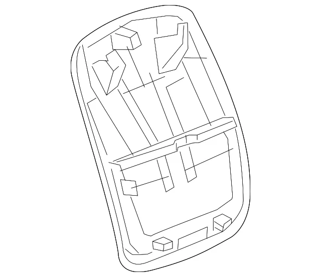 Light Neutral Front Seat Back Finish Panel - GM (23386151)