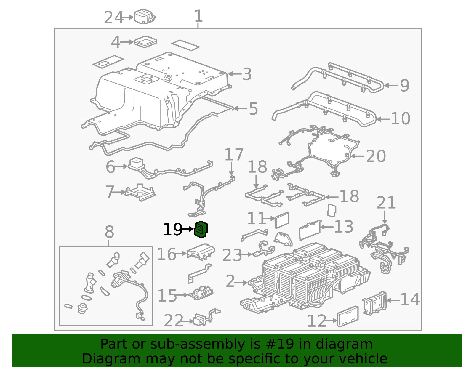 Battery Current Sensor - GM (23437350)