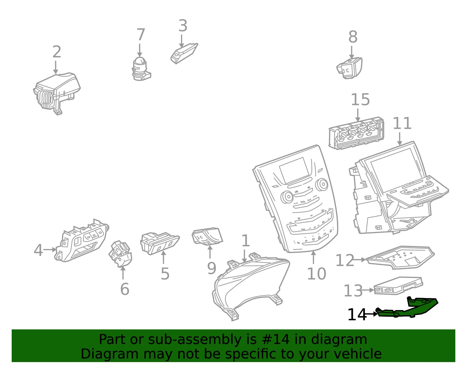 Wireless Charging System Module Bracket - GM (23448498)