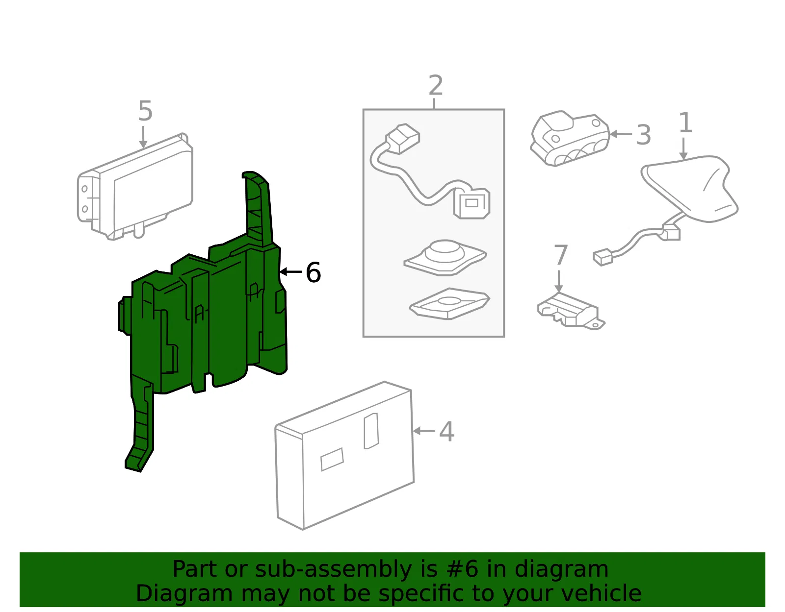 Communication Interface Module Bracket - GM (23498684)