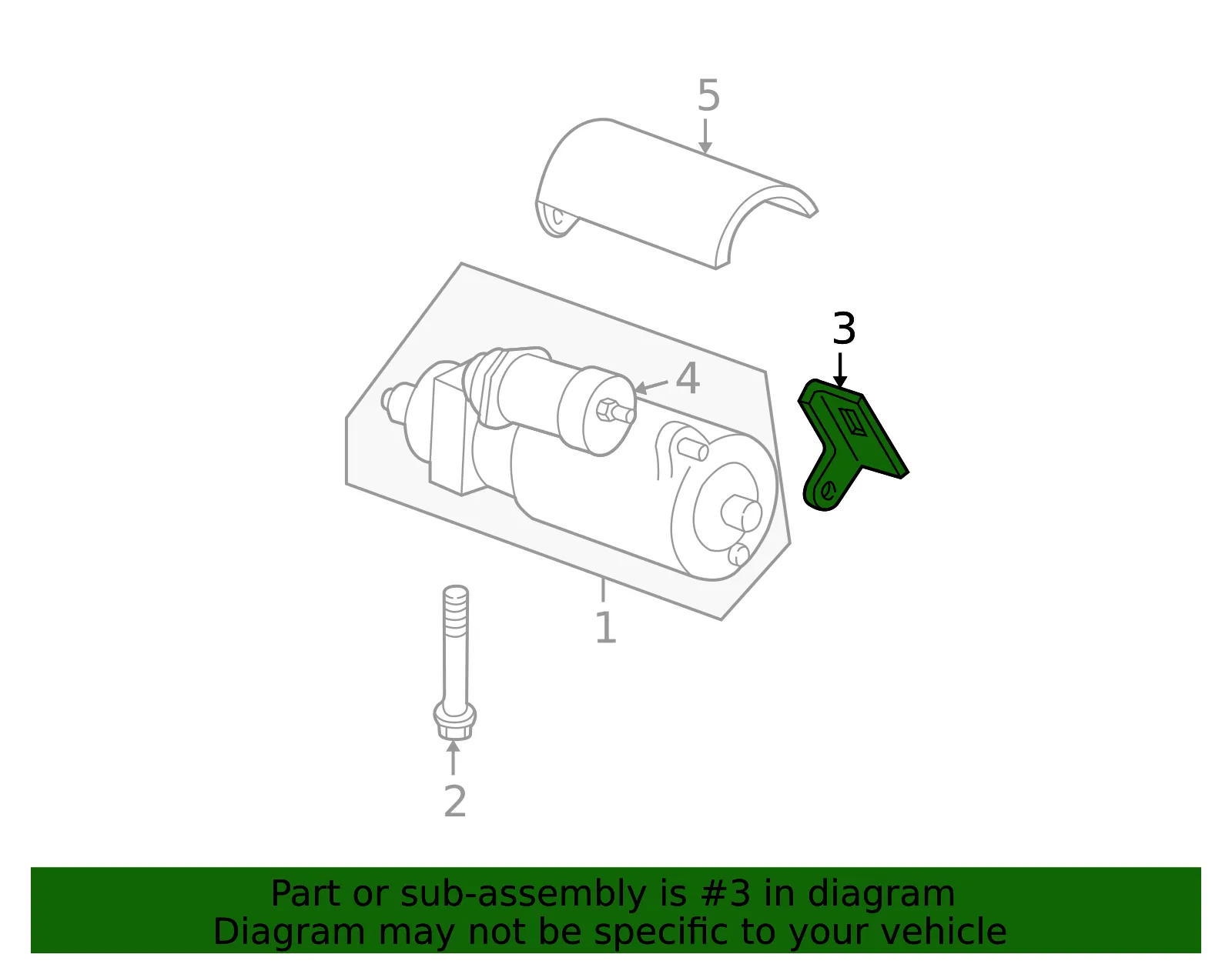 Starter Bracket - GM (23502557)