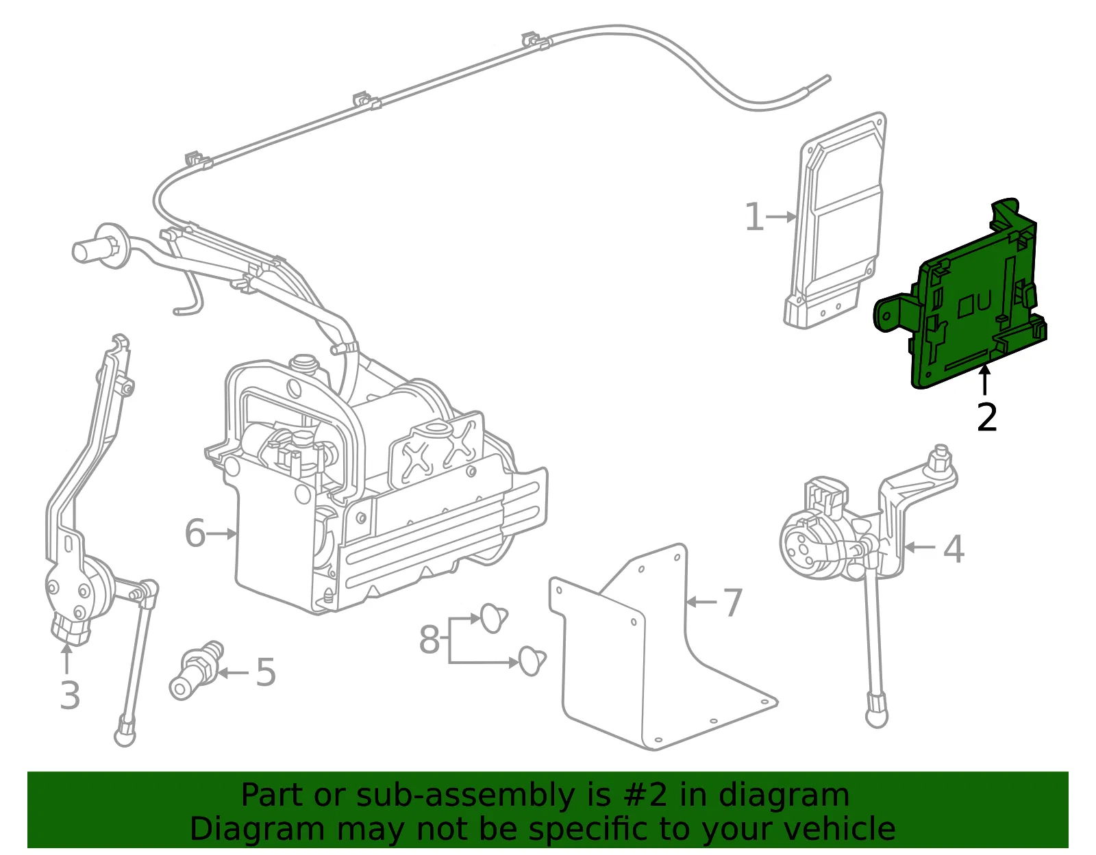 ABS Control Module Bracket - GM (23505035)