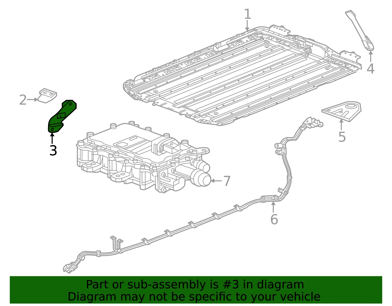Battery Front Bracket - GM (24047205)