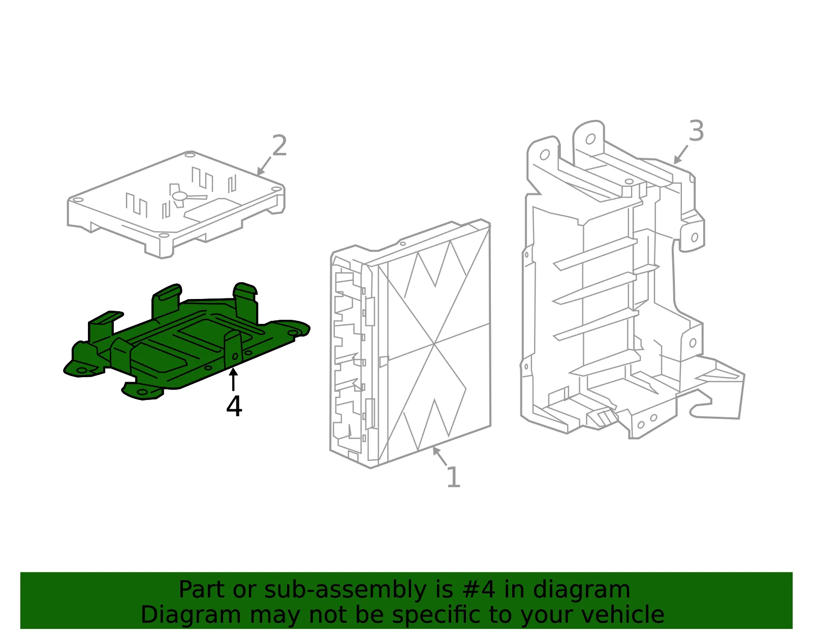 Interface Control Module Bracket - GM (24279251)