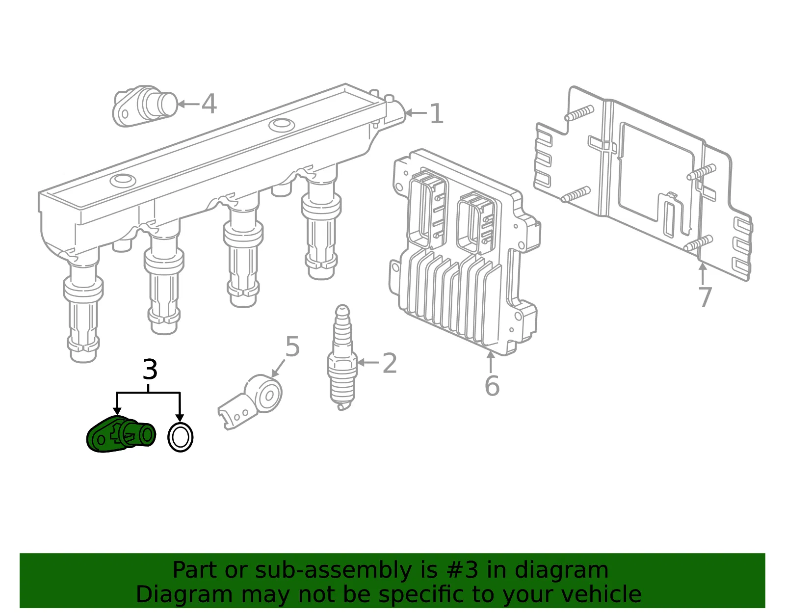 Engine Crankshaft Position Sensor - ACDelco (25195551)
