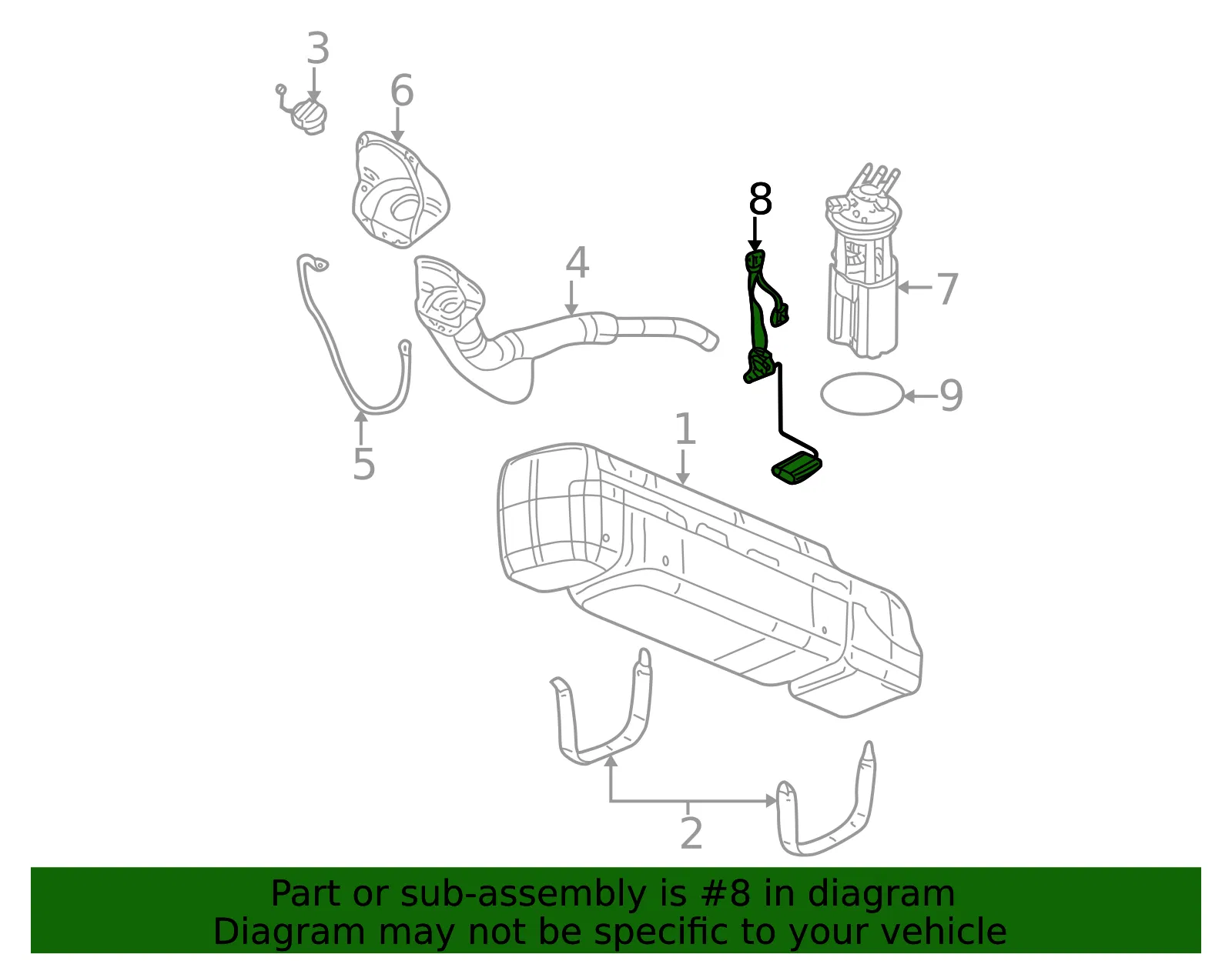 Fuel Level Sensor - GM (25351753)