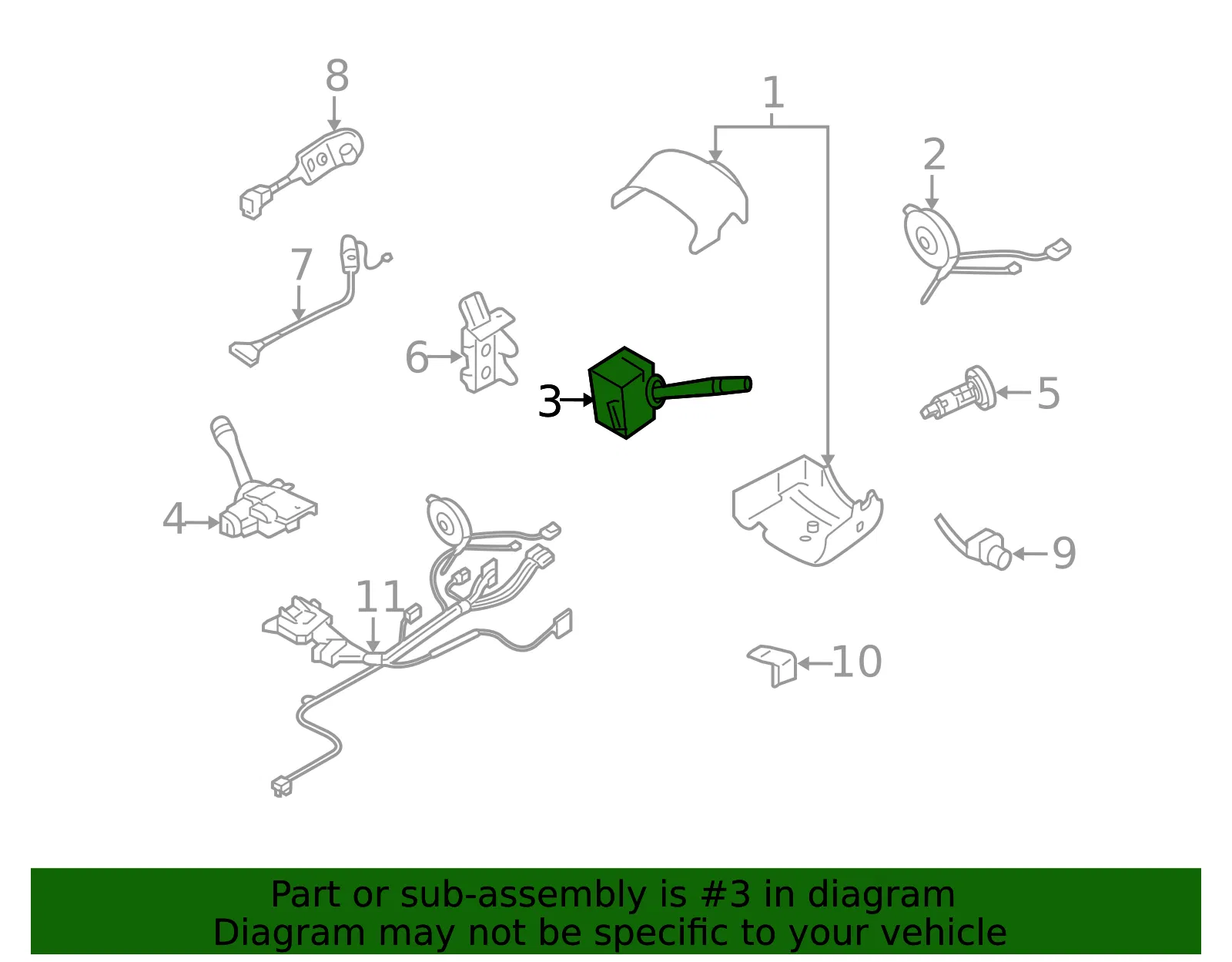 Multi-Function Switch - GM (25743472)