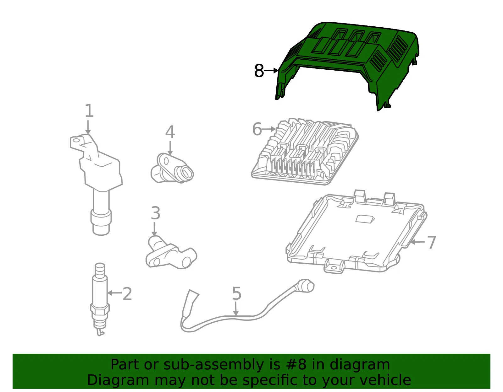 Engine Control Module Cover - ACDelco (25793539)