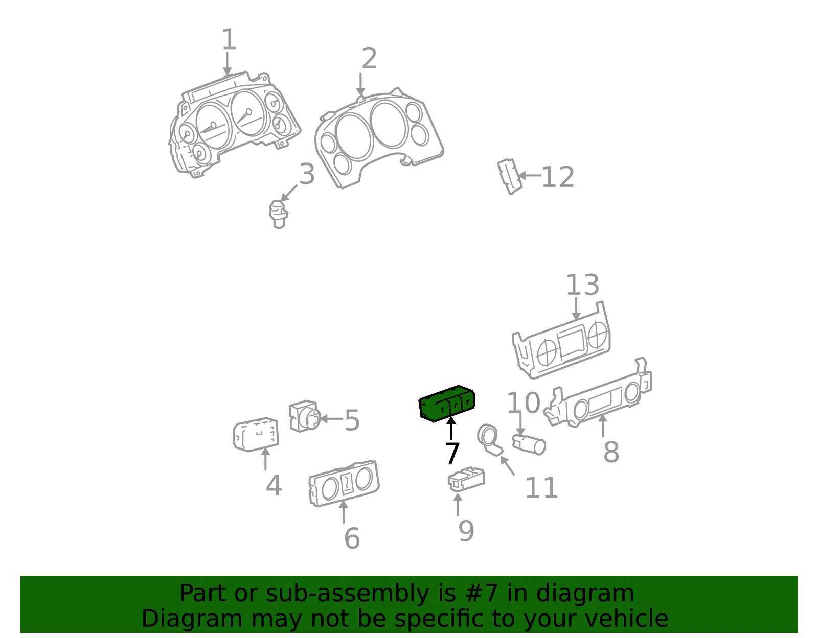 Switch Asm Acsry - GM (25845484)