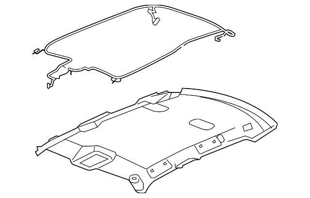 Light Titanium Headliner - GM (25870747)