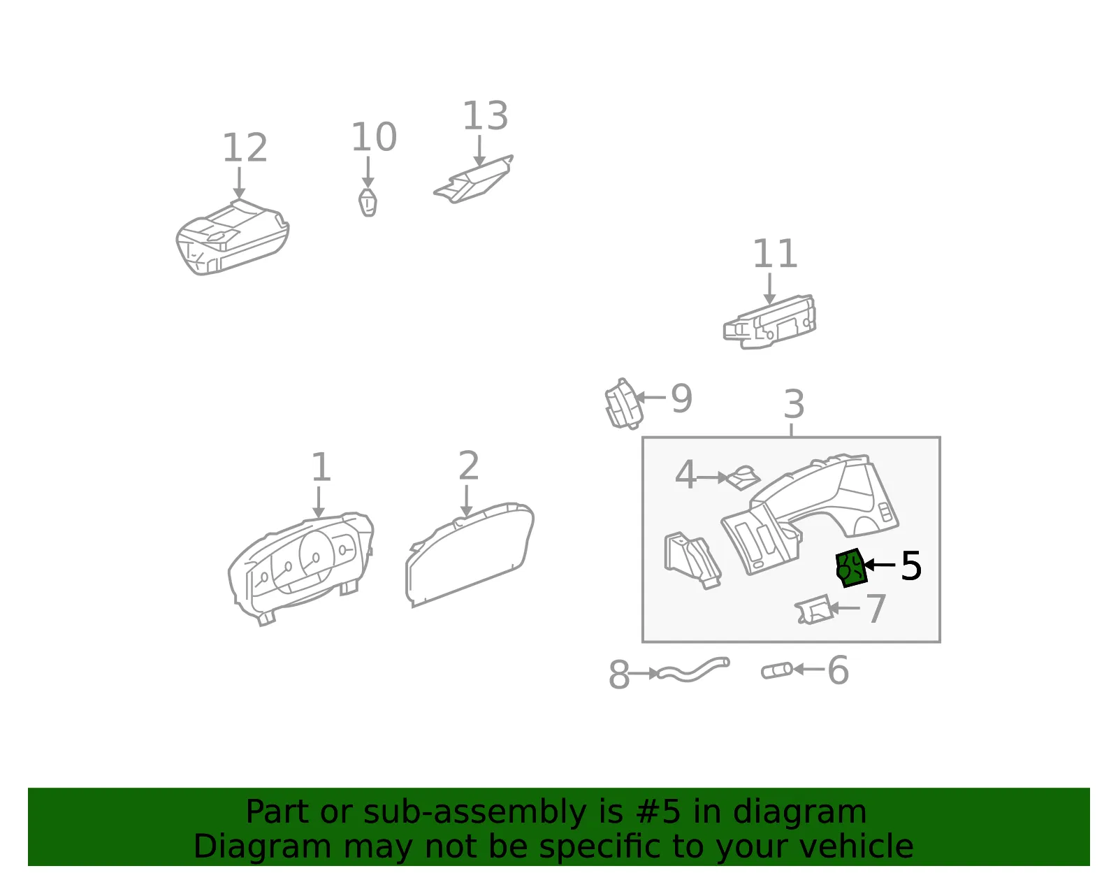 Ebony Ignition Start/Stop Switch - GM (25893239)