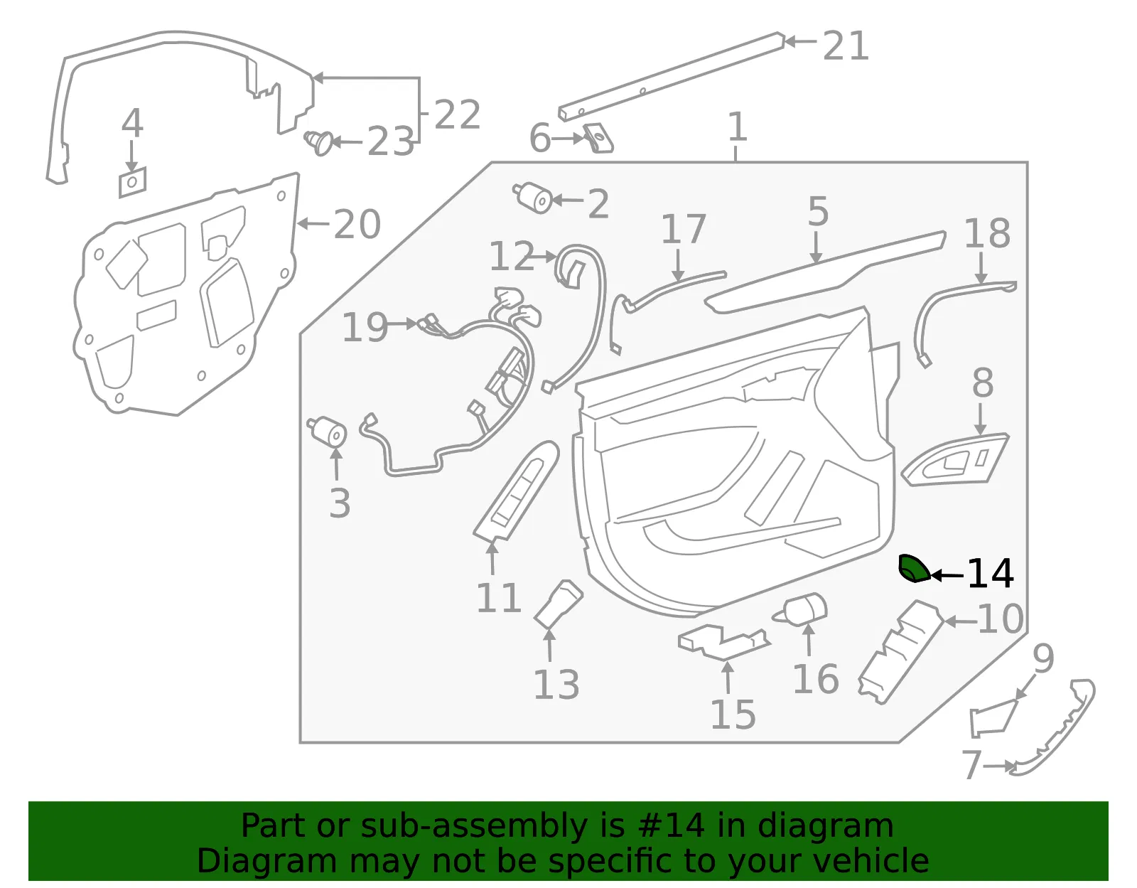 Switch Bezel - Driver's Side (LH) - GM (25901192)
