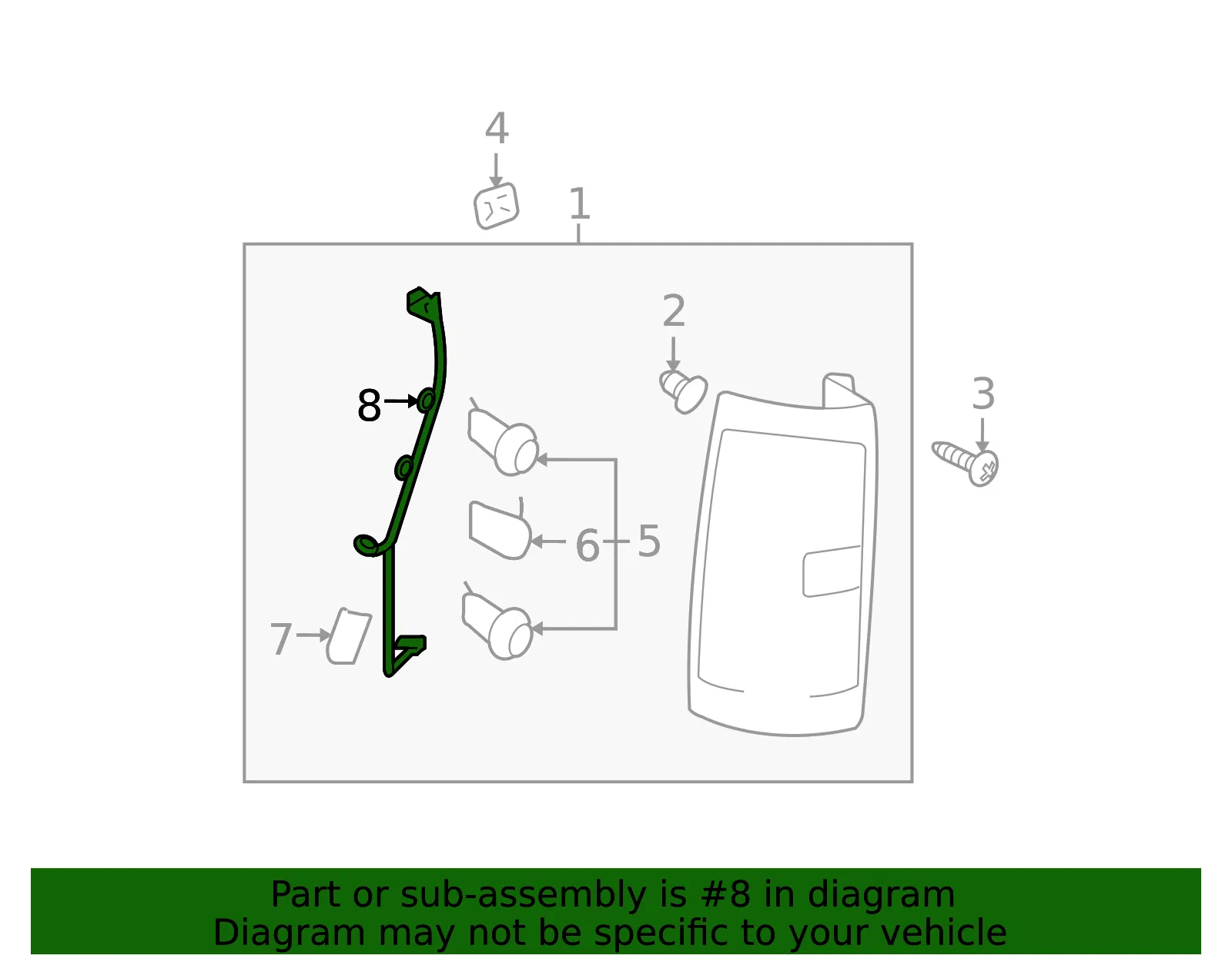 Tail Light Wiring Harness - GM (25975983)
