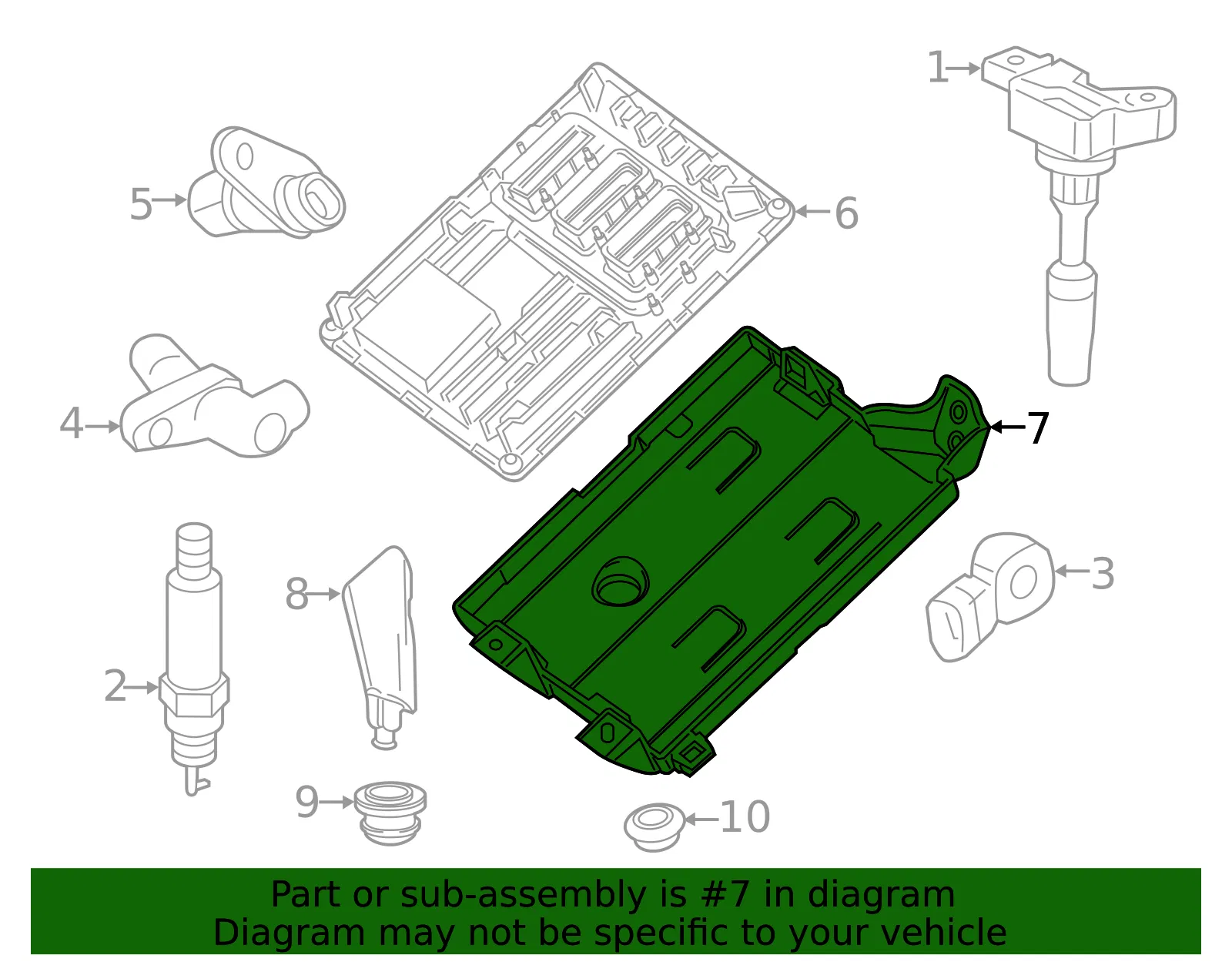 Engine Control Module Bracket - GM (26218498)